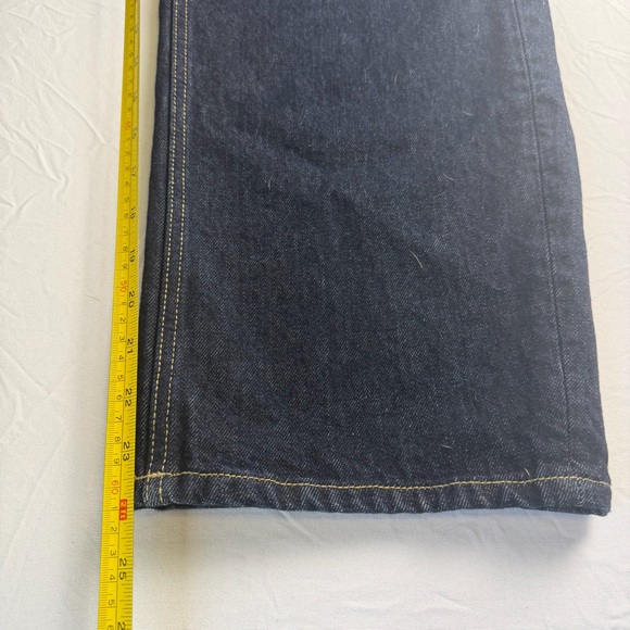 We the Free Wide leg high waisted Barrel leg button fly dark wash jeans size 27 - Picture 7 of 10